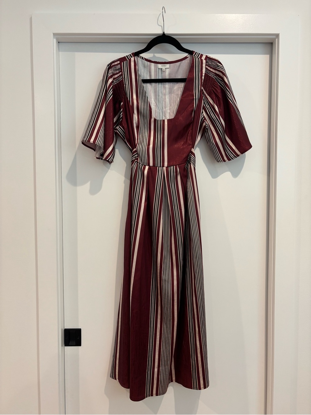 Anthropologie Odells Vertical Stripe Midi Dress - Picture 2 of 6